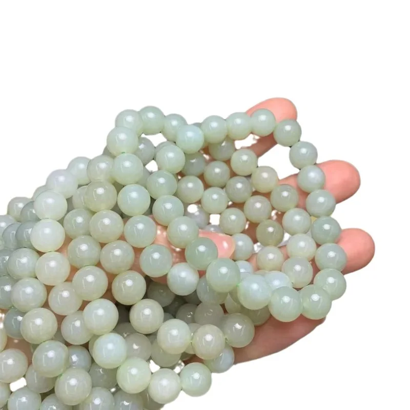 Qinghai Material 10Mm Round Bead , High Quality Hotan Jade Bracelet