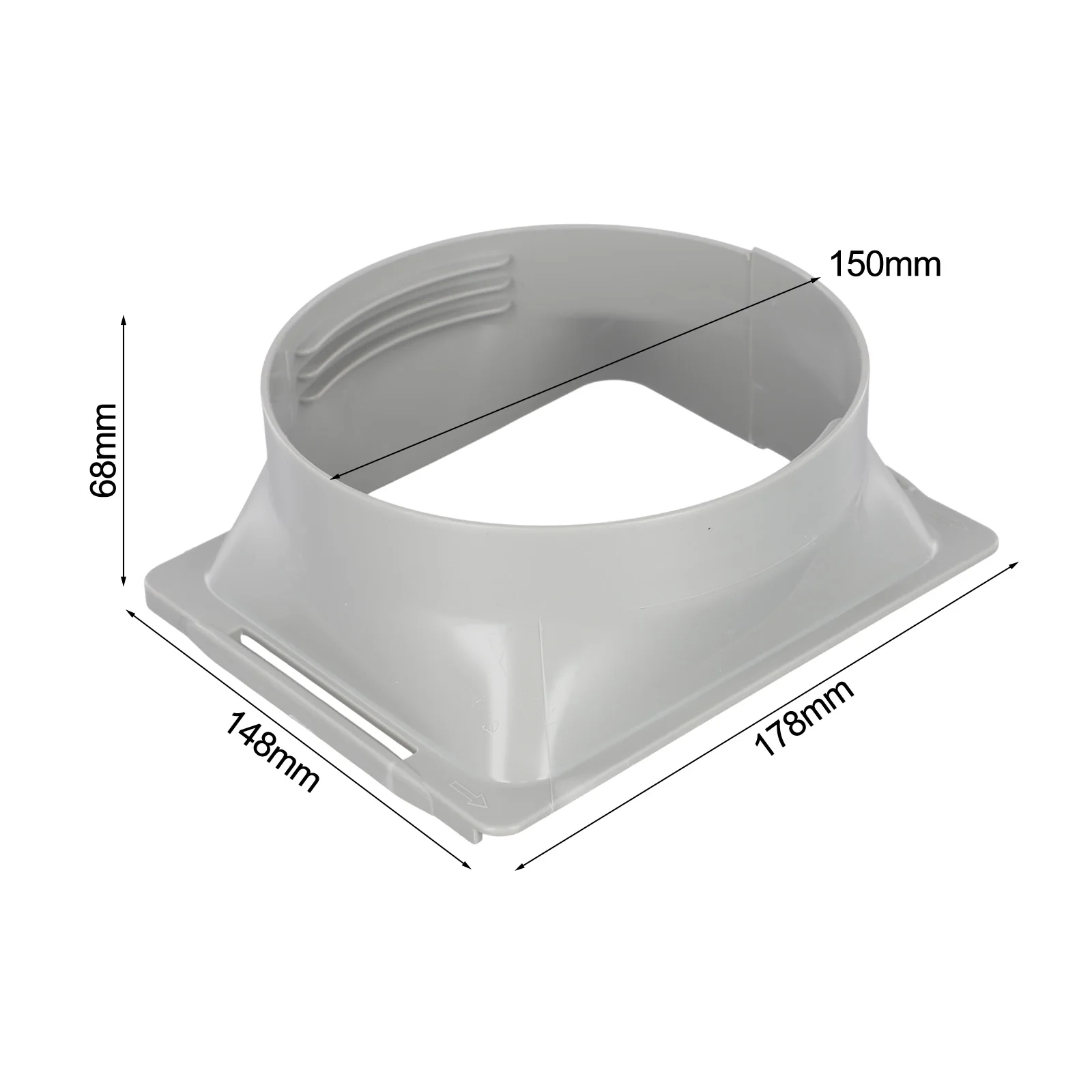 

AC Exhaust Hose Connector Air Conditioner Hose Extender Quick And Effective Exhaust Counterclockwise And Clockwise Compatible