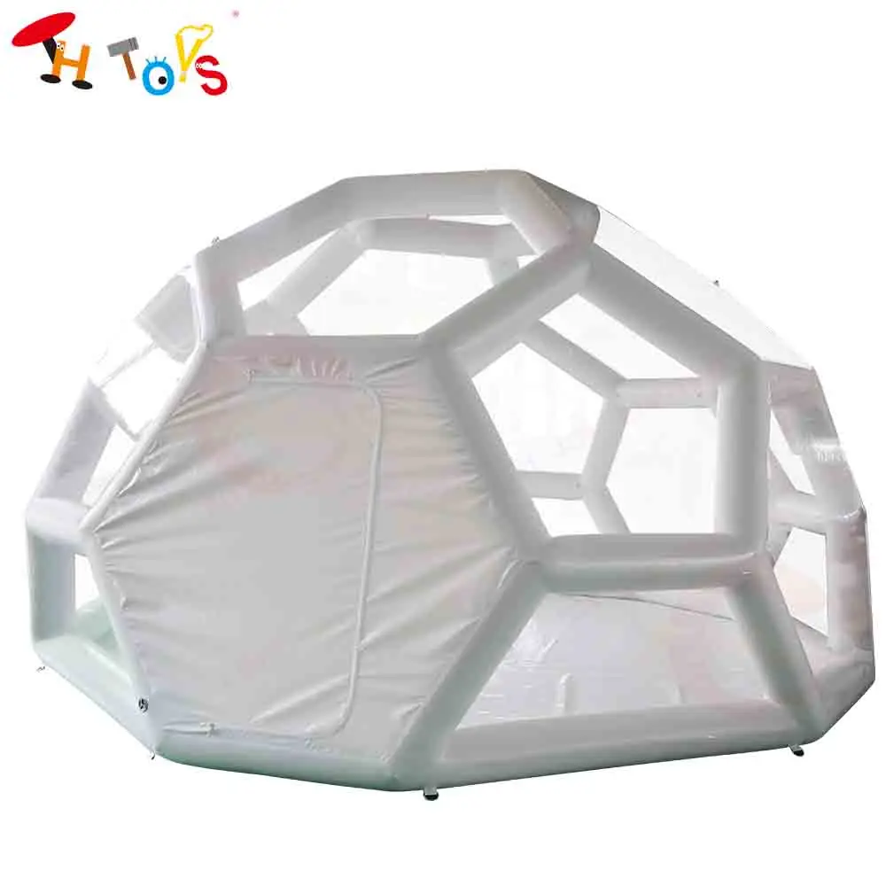 

Fast Shipping Football Structure Inflatable Bubble Lodge Tent Large Luxury Igloo Dome Hotel Room Inflatable Garden Tent for Sale