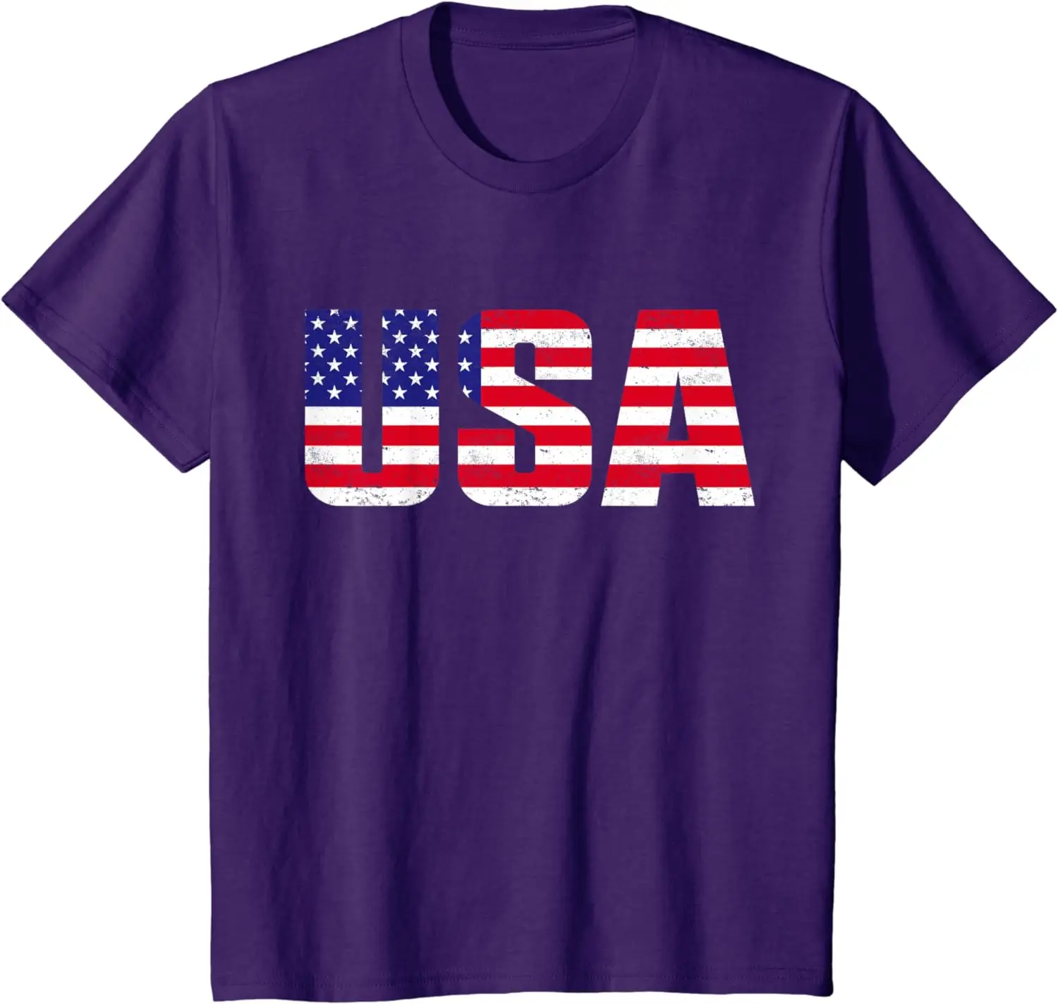 USA T Shirt Patriotic American Flag Men Women Kids July 4th T-Shirt