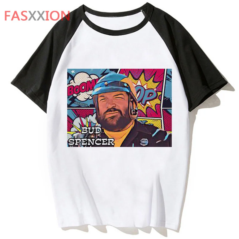Bud Spencer clothes men grunge couple kawaii ulzzang white t shirt tshirt white t shirt graphic tees women