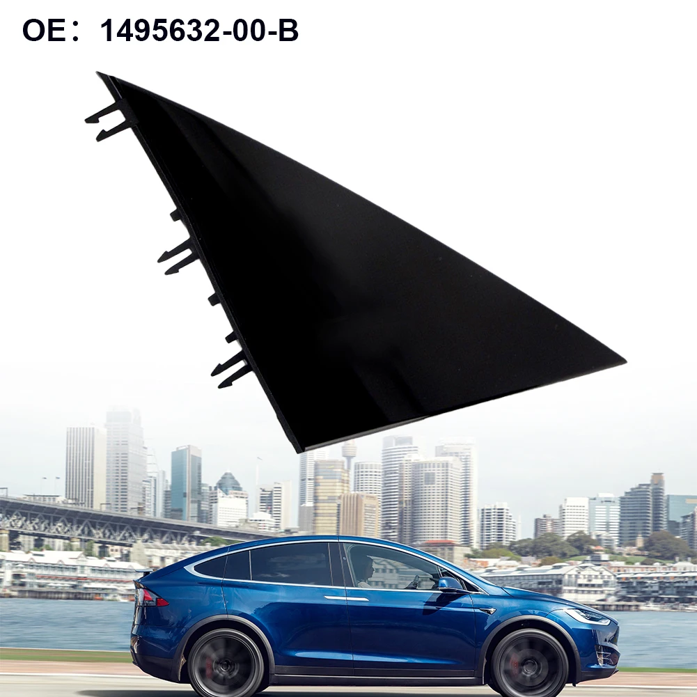 Easy To Use High Quality Triangular Plate For Rearview Mirror Left Side Quick Installation 1495632-00-B Gloss Black
