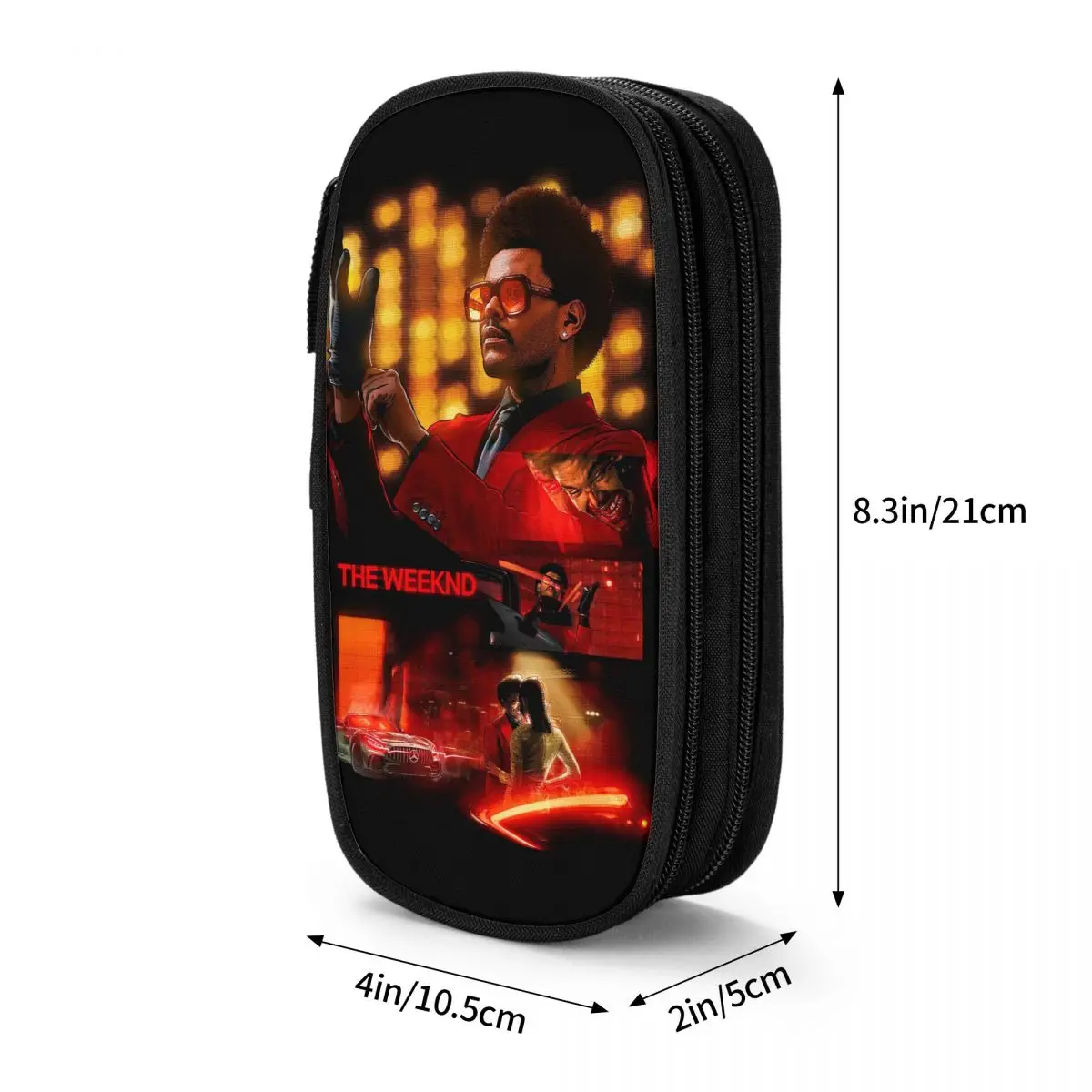 Classic The Weeknd Rapper Singer Pencil Cases Pencilcases Pen Holder Kids Large Storage Bag Office Gift Stationery