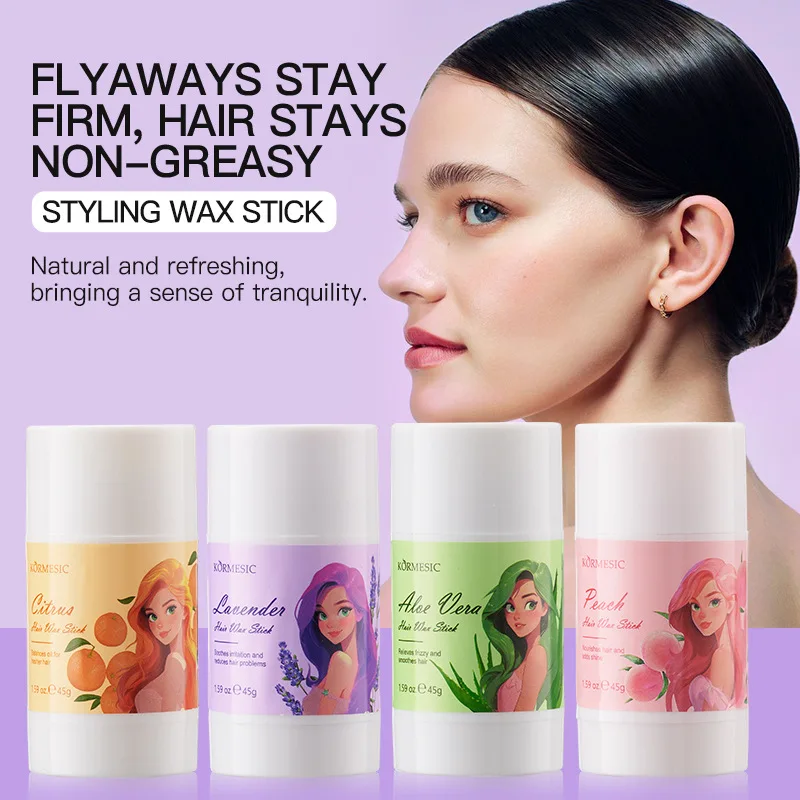 Professional Styling Fruit-Scented Hair Wax Stick Smoothing Pomade Broken Back Mud Messy Control Natural Wigs Hair Care