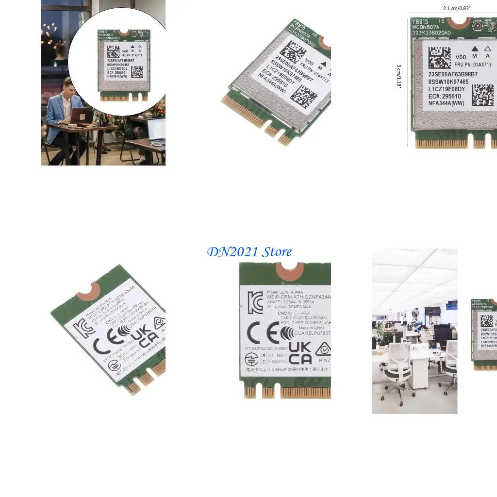 

F3KE для NFA344A QCNFA344A NGFF Двойная полоса 802.11AC M.2 Беспроводная карта + Bluetooth4.1