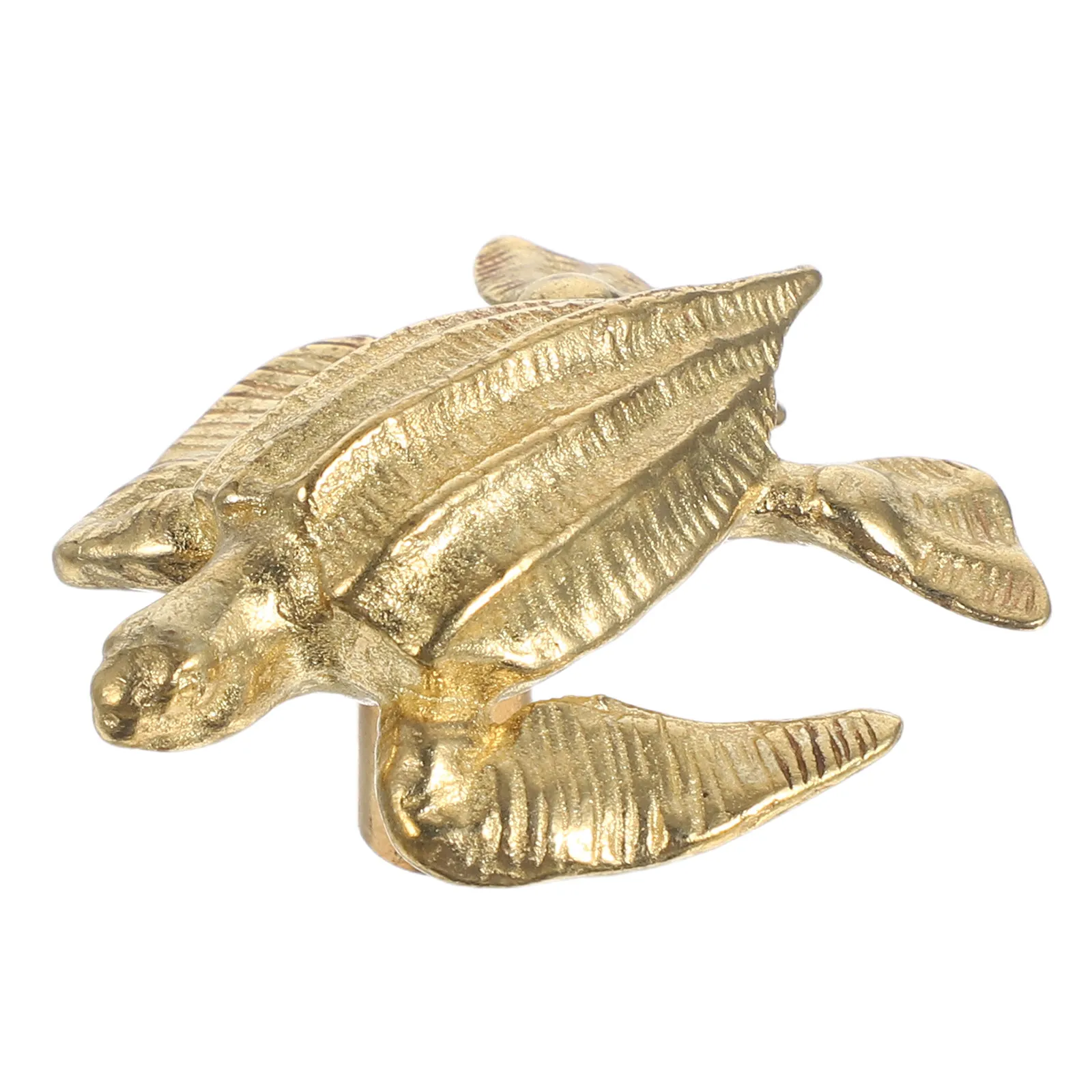 Vintage Brass Turtle Cabinet Knob Unique Ocean Theme Pull for Dressers Wardrobes Cupboards Kitchen Cabinets Brass Cabinet Knobs