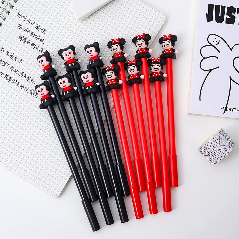 

12/60 Pcs Gel Pens Set Wholesale Creative Cartoon Soft Neutral Pen Student Exam Office Gift Kawaii School Supplies