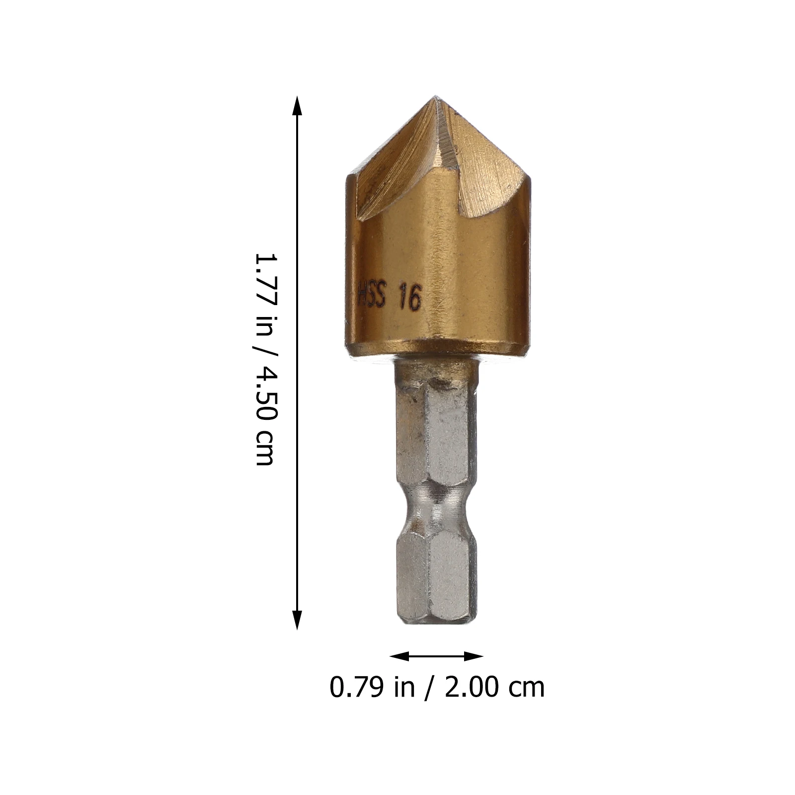 3pcs 5 Flute Chamfering Cutter High Performance Steel Woodworking Core Drill Bit Countersink Chamfer Milling Tool For Hexagonal