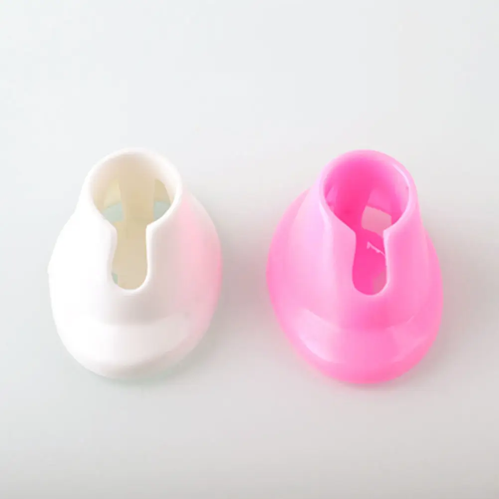 

Набор из 4 держателей для лаков для ногтей: 2 белых, 2 розовых силиконовые подставки для бутылочек с лаком, предотвращающие проливание, инструмент для маникюра, подставка-дисплей