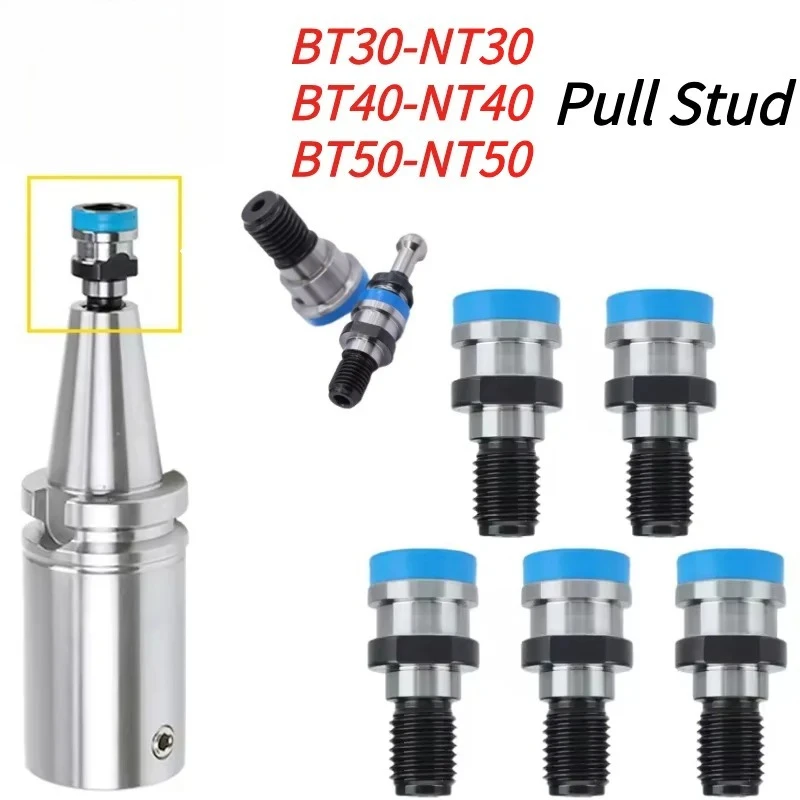 SYS 10Pcs BT-NT Pull Stud BT30-NT30 BT40-NT40 BT50-NT50 Tool Holder Converter Drawbar Thread Adapter