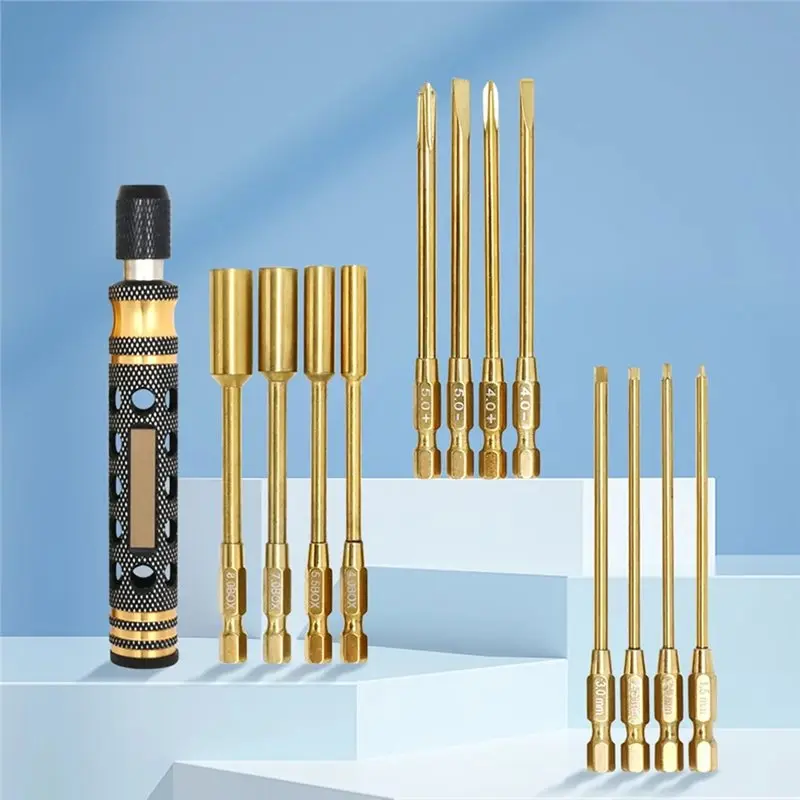 [NEWA64Z!】 For FPV Drone Repair Tool Set 13Pcs- Hex Screw Driver Included For Racing Drone Helicopter Car Boat RC Models