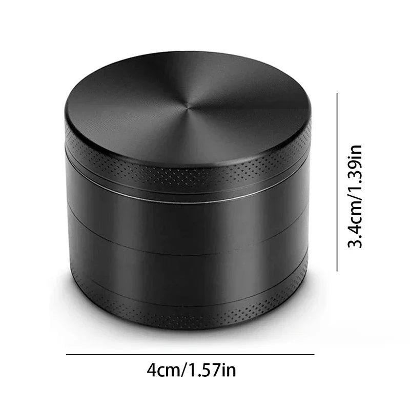 4 Layers Mini Cute 40mm Hemp Pepper Pot Spice Mill Zinc Alloy Metal Dry Herb Smoke Cigarette Accessories Herbal Tobacco Grinder