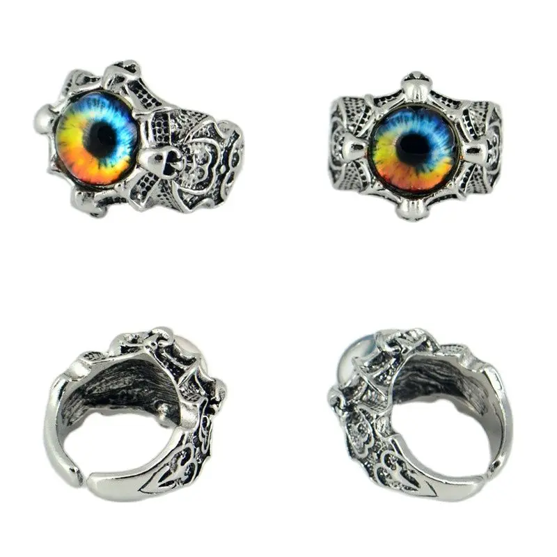 30x Claw Devil's Sauron Eye Ring Gothic Eyes Ball Men Demon Rocker Biker Punk Rings Vintage Gift Fashion Jewelry