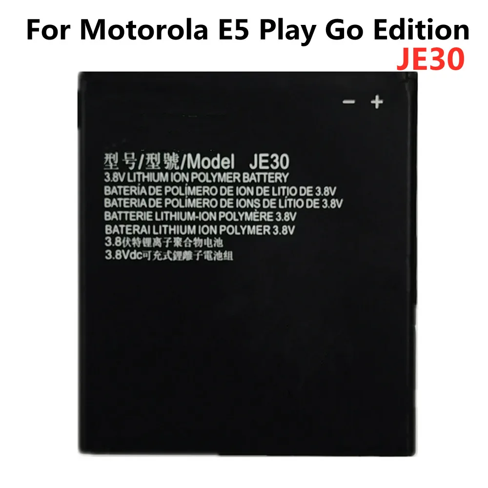 

JE30 New Genuine Battery For Moto Motorola E5 Play Go Edition High Quality JE30 Mobile Phone Battery Batteries Bateria 2120mAh