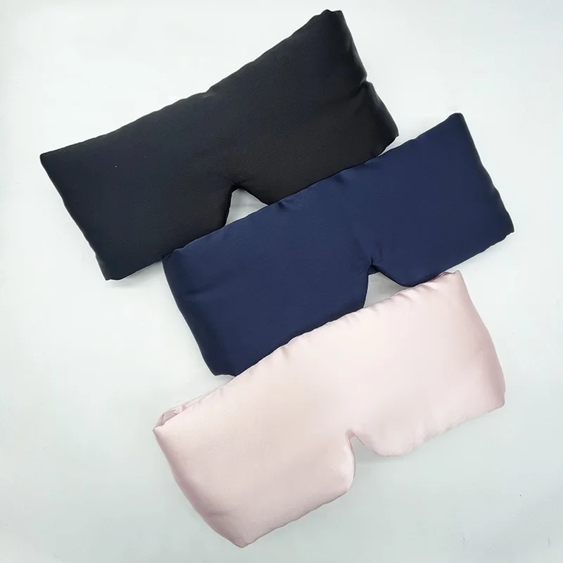 

Big Eye Mask 100% Natural Silk Sleep Eye Shade Cover Soft Blindfold Thicker Travel Relax Aid