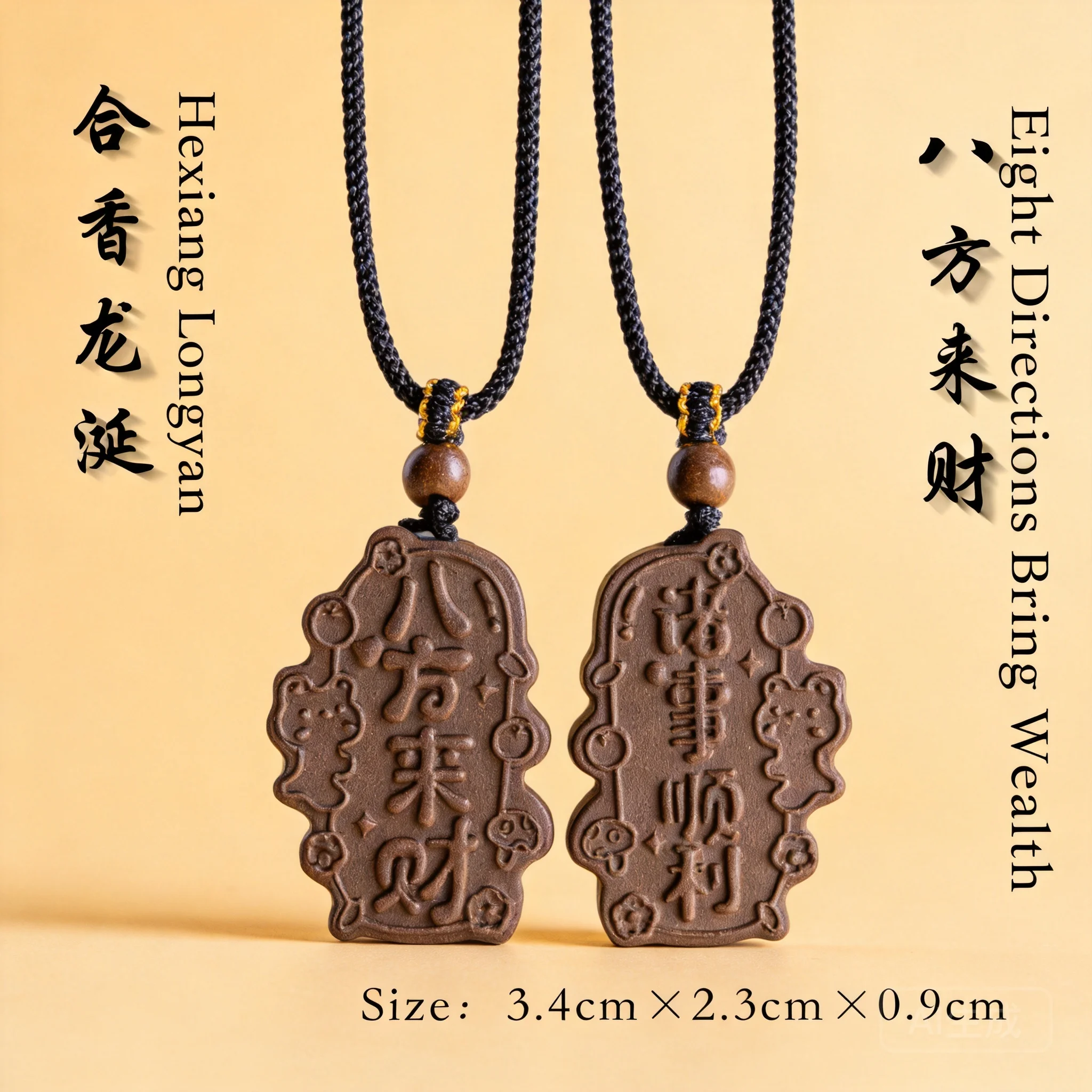 traditional-chinese-style-natural-ancient-method-ambergris-blend-incense-pendant-lucky-fortune-blessing-good-luck-necklace-car