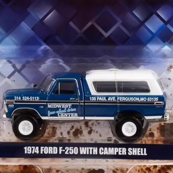 

1: 64 1974 Ford F-250 equipped with camper van shell 30345 Advanced Car Model Collectibles