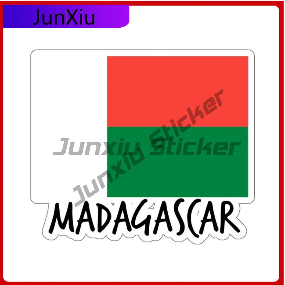 

Madagascar Flag Travel Waterproof Sticker Styling Stickers Accessories Decorative Decals For Suv Camper Bodywork Laptop Phone