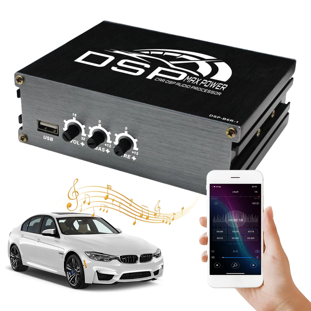 

4x50 Вт автомобильный цифровой аудиопроцессор DSP с поддержкой управления через приложение аудио цифровой звуковой процессор автомобильный усилитель DSP автомобильные аксессуары