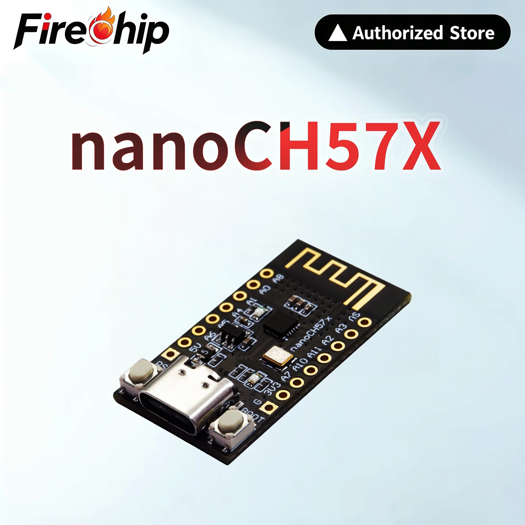 FireChip NanoCH572 Development Board WCH CH572 CH570 RISC-V BLE RF 2.4GHz TYPE-C USB Open Source