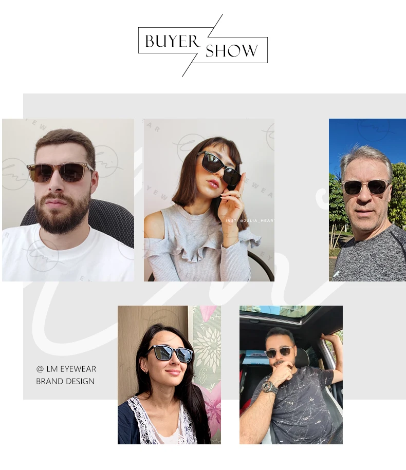 LM Platz Polarisierte Sonnenbrille Frau Mode Reise Gläser Mann Anti Glare Fahren UV400 Brille Trendy Unisex zonnebril dames – Detail 3