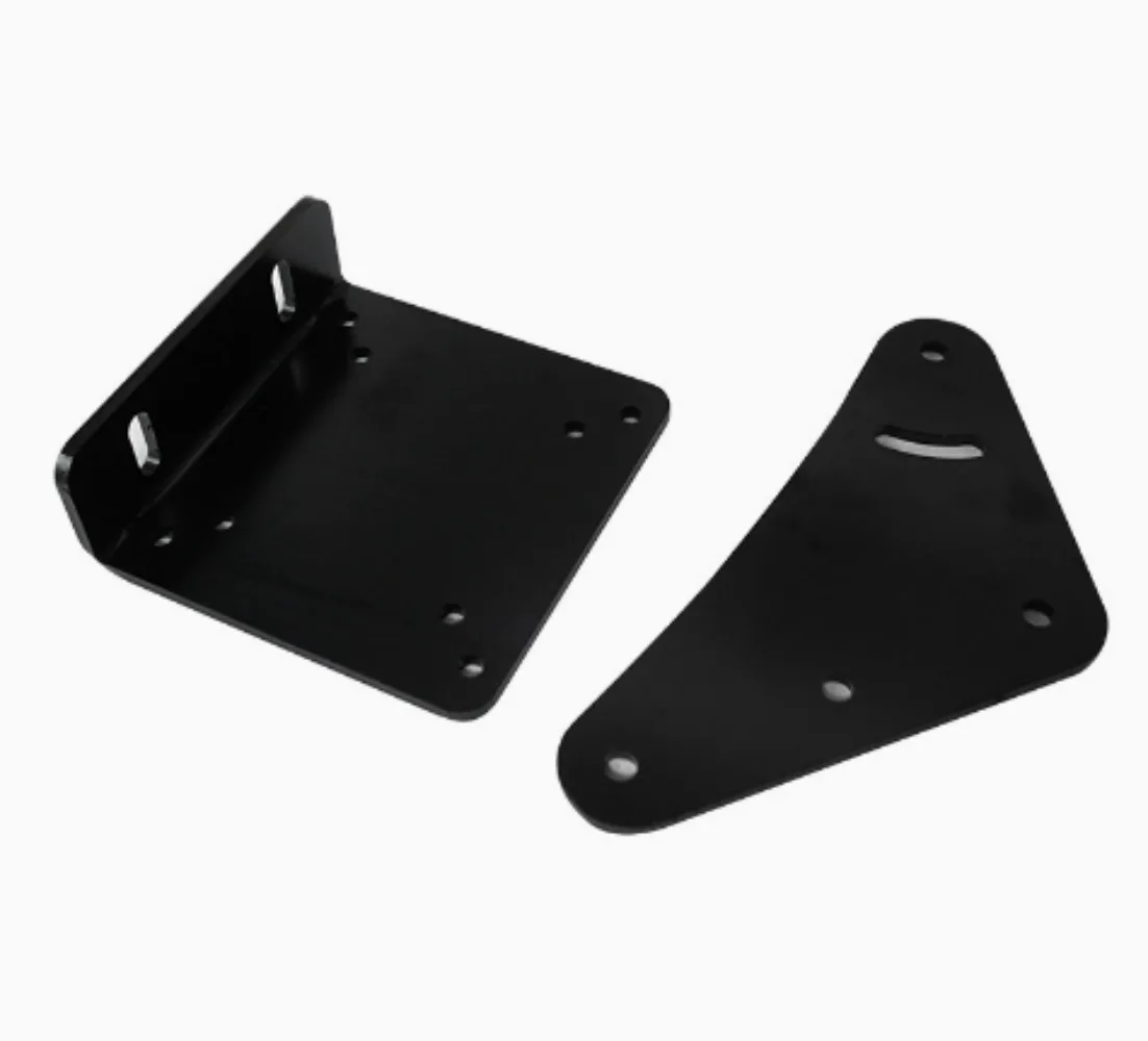 1PC Carbon Steel L-Type Bracket Fixed Racing Simulator Display Fixture Triple Screen Bracket Angle Connecting Plate Triangle