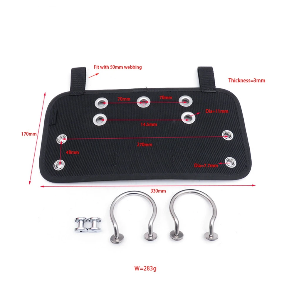 Scuba Diving Sidemount Plate BCD Accessor Hanging Board Tech Diving Plate Diving Equipment