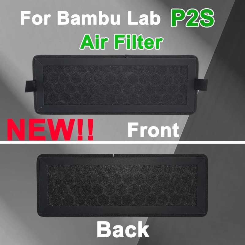 New Air Filter For Bambu Lab P2S air filter HEPA 13+ Activated Carbon  Air Filter Ultra For Bambulab P2S 3D Printer Accessories