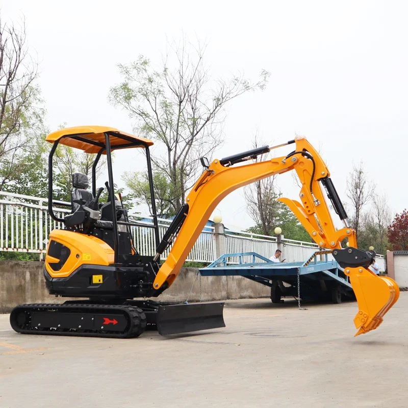 Spedizione Gratuita Diesel 2.5Ton Escavatore Macchina Idraulica Mini Scavatore Fattoria Giardino Piccolo Escavatore Cantiere Mini Escavatore