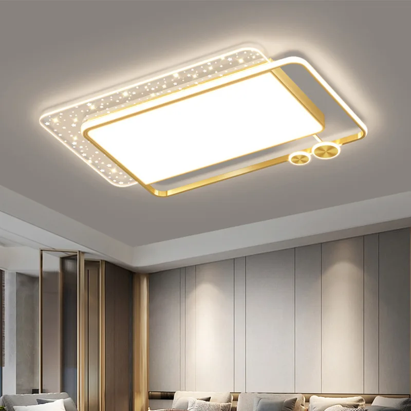 Led Ceiling Lighting Decoration Modern Simple Atmosphere Ultra-thin Living Room Headlights Master Bedroom Smart Lamps