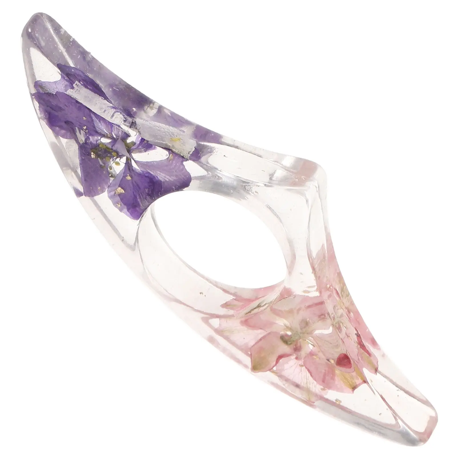 

Flower Bookmarks for Readers with Thumb Page Holder Finger Ring Bookmark Resilient Material Practical Use Aesthetic Beauty