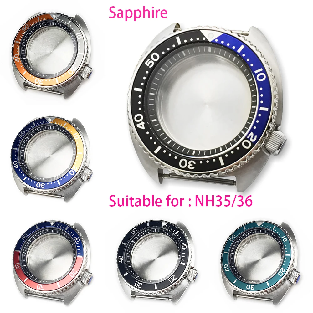 

Корпус часов из морского ушка, 45 мм, корпус NH35, сапфировое зеркало, водонепроницаемое, подходит для механизма NH35/36, корпус из нержавеющей стали