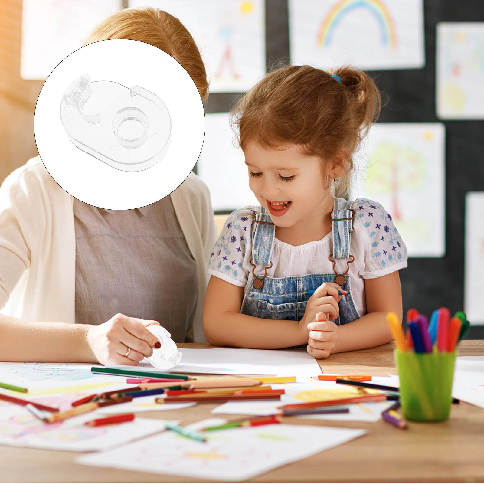 5 Pcs Paper Tape Cutting Tool Wahsi Dispenser Desktop for Office Plastic DIY Storage