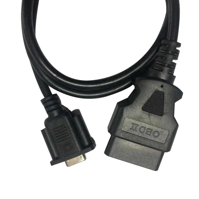 OBD2 Male to DB9P Female OD7.0 16C Extension Cable Full 16-pin Automotive Fault Diagnostic Instrument Connecting Cable