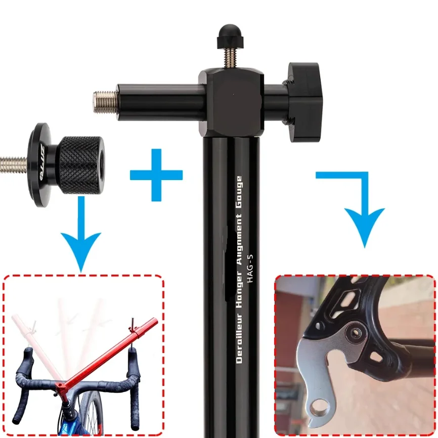

Road Bike Shifter Angle Measure Tool Adjust Shift Brake Lever Height Bicycle Regulate Derailleur Hanger Alignment Gauge