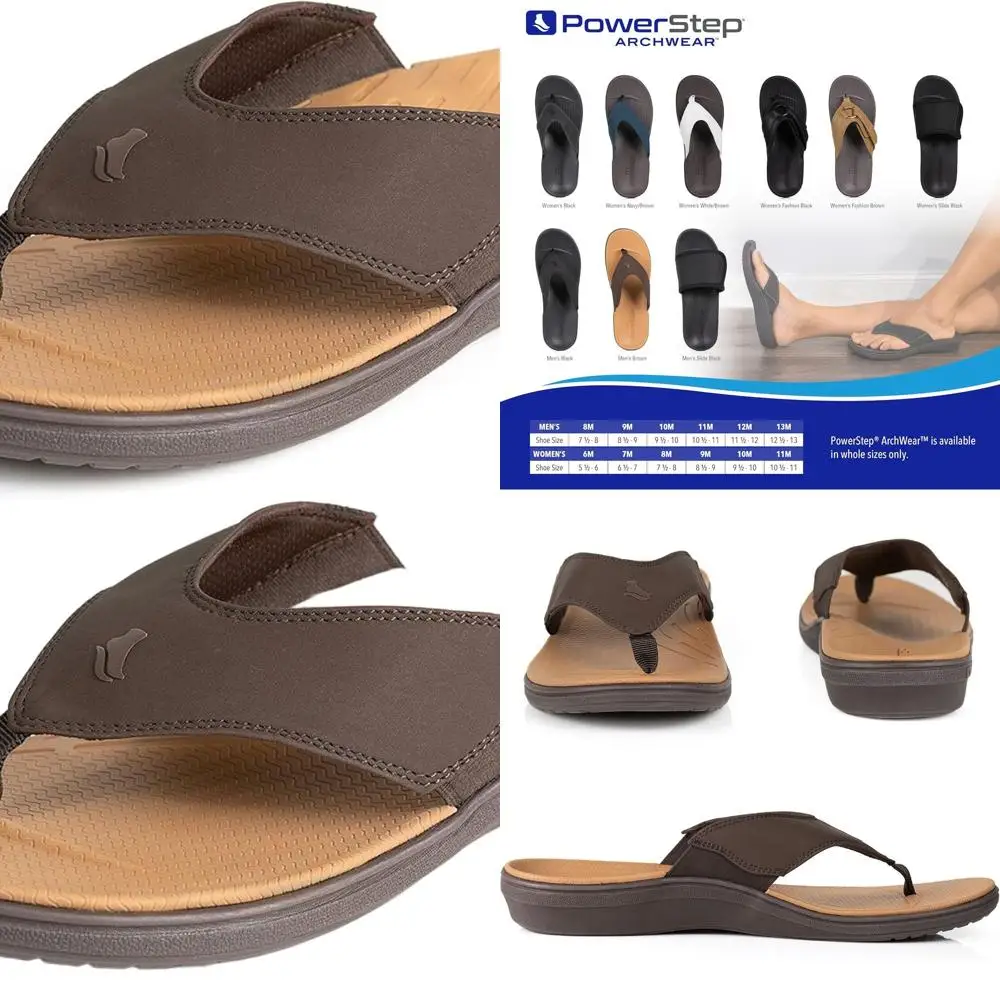 

Arch Support Orthotic Flip Flops for Men - Shock Absorbing, Lightweight, Non-slip