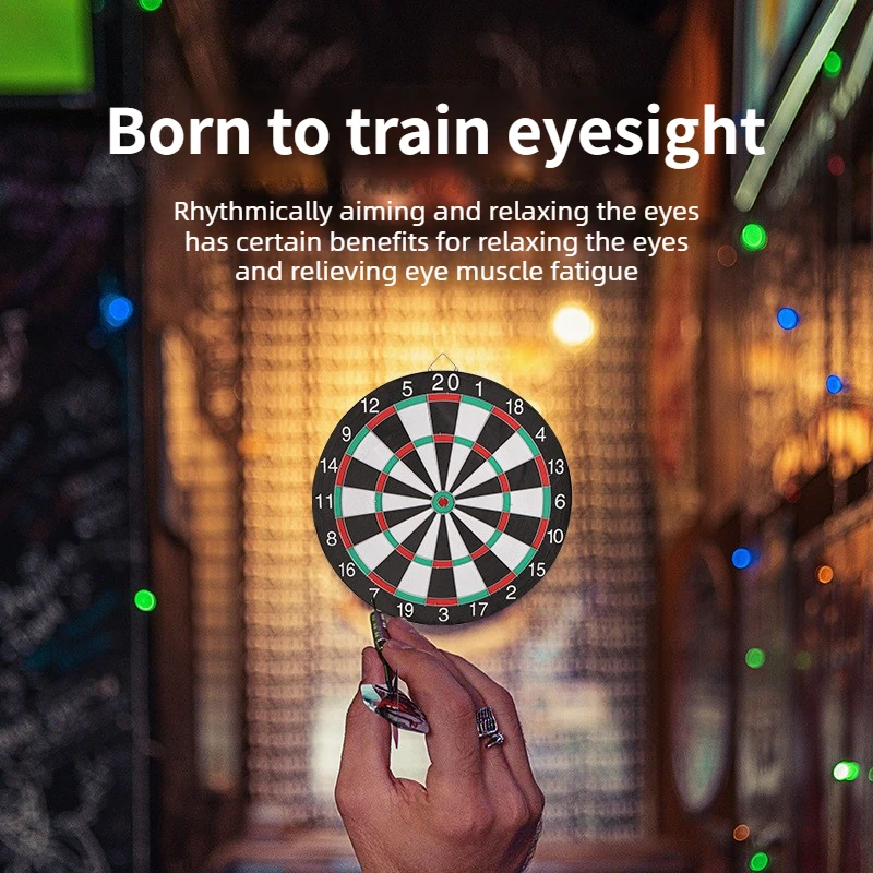 

Набор для игры в дартс 12/15 дюймов с двусторонней подвесной мишенью и 3 дротиками, настенный, двусторонний, двойного назначения