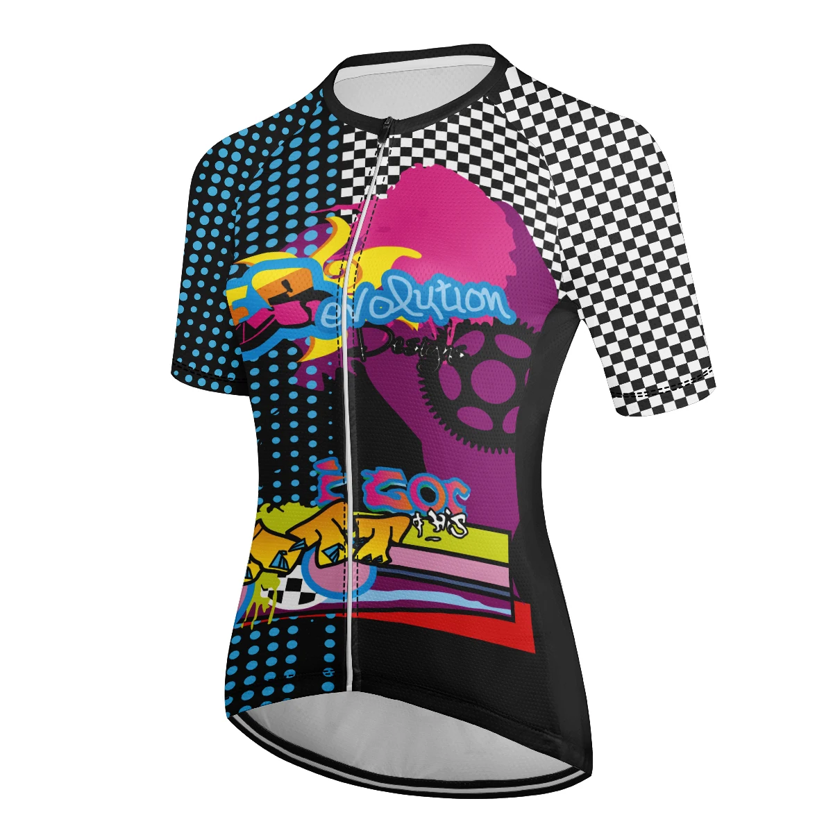 2024 Summer mountain bike shirts bicycle Fun patterned Cycling clothing Women\'s