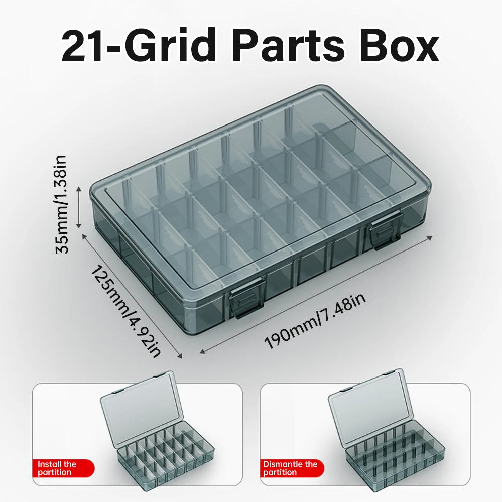 Multifunctional Plastic Tool Parts Box Small Parts Classification Box High Hardness And Non Deformable Manual Tool