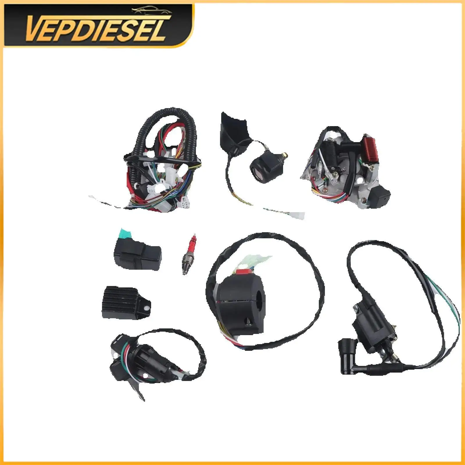 31400-VM1-003 Complete Wiring Harness Stator CDI Set for Lifan Zongshen 50 70 90 110 125CC ATV QUAD