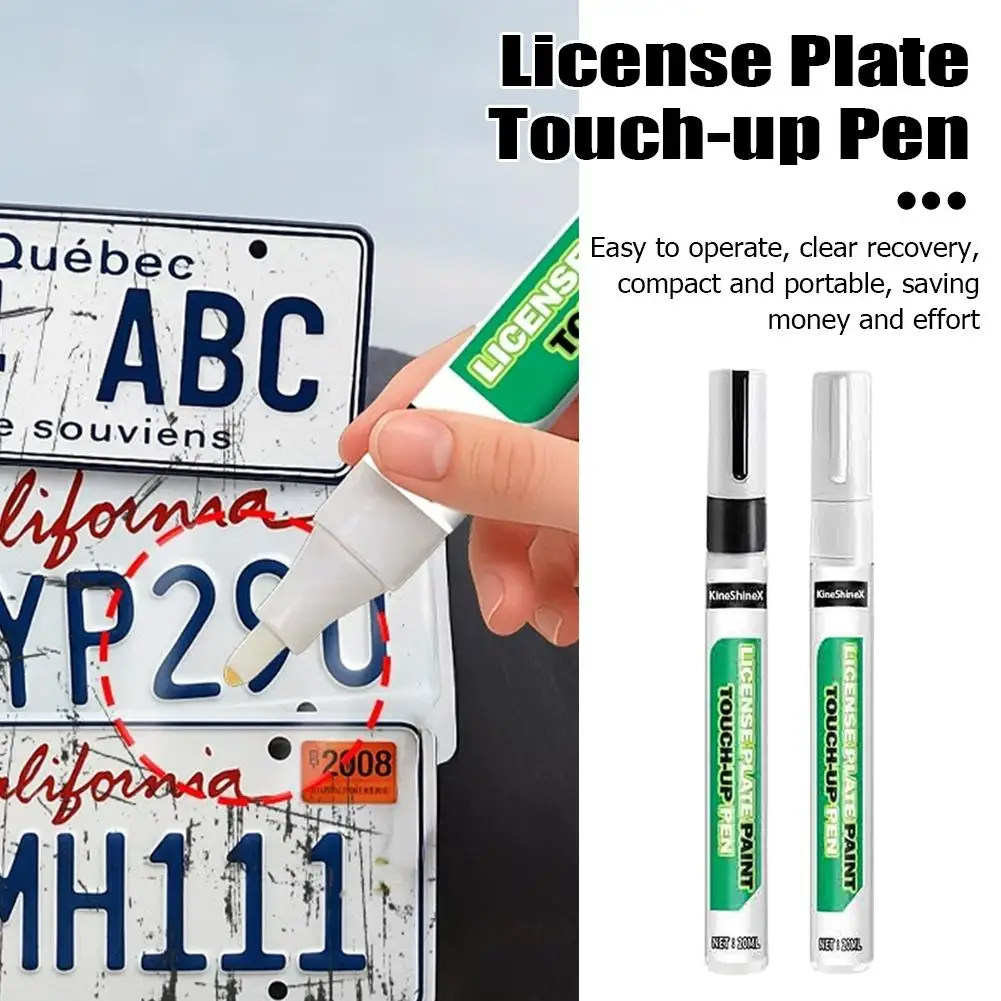 Image of Lackstift für Nummernschilder zur Reparatur von Farbausbleichung und Autokratzern, Lackstift für die Aufarbeitung von Typenschildern, Wachs zur Reparatur von Farbausbleichung