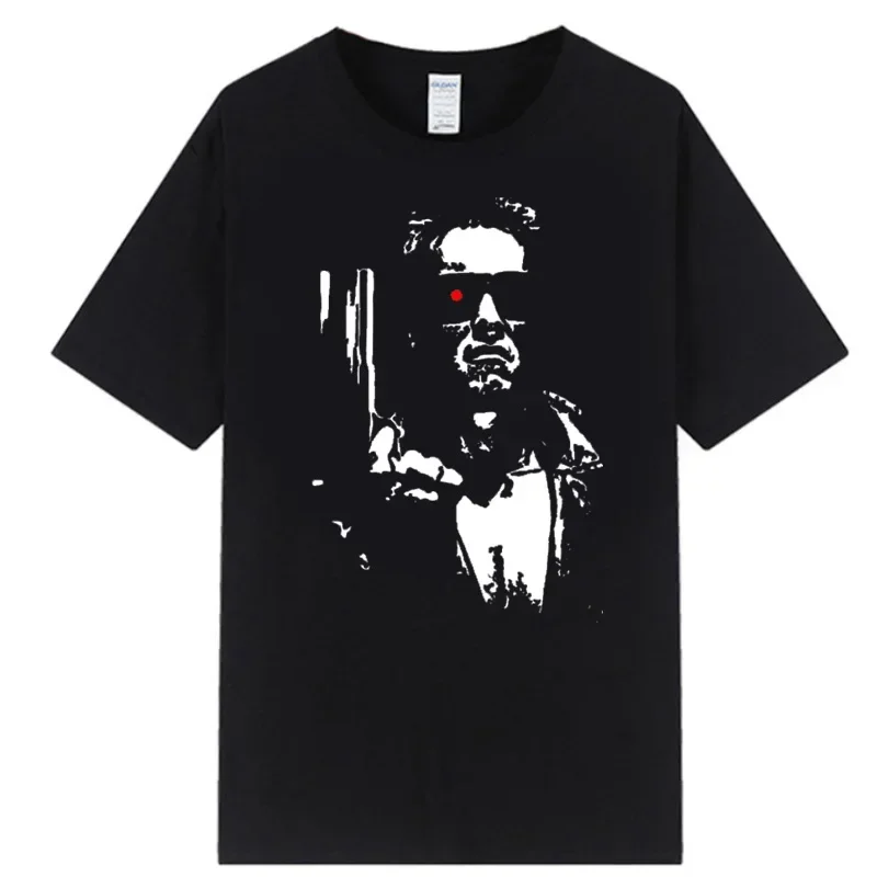 Terminator Schwarzenegger Graphic Tshirts Rossignol Skis T Shirt Men Loose Casual Fitness Short-sleev Tops Ropa Hombre Outfits