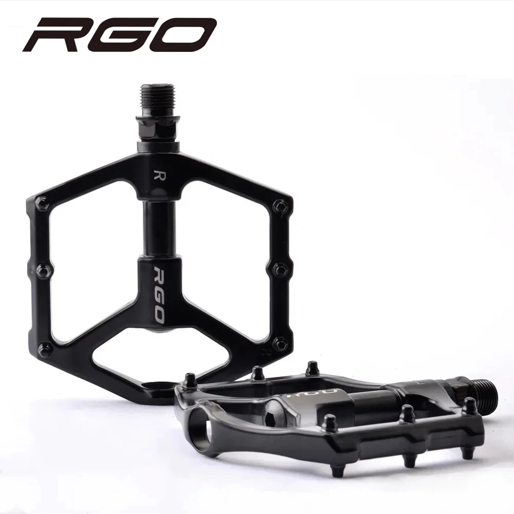 RGO  Ultra Light Bicycle Pedal Sealing Bearing Aluminum Alloy Anti slip Mountain Bicycle BMX Road Bicycle Pedal Accessories