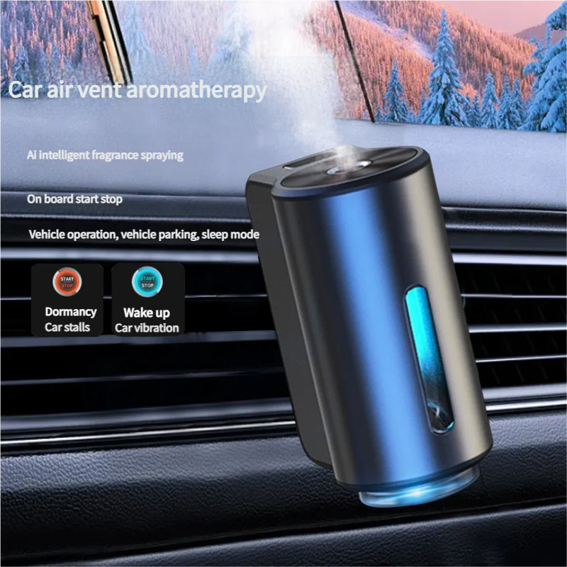 Smart Car Aromatherapy Machine Automatic Air Outlet Car Air Freshener Car Deodorizer Start-Stop All-in-One Durable Auto Parts