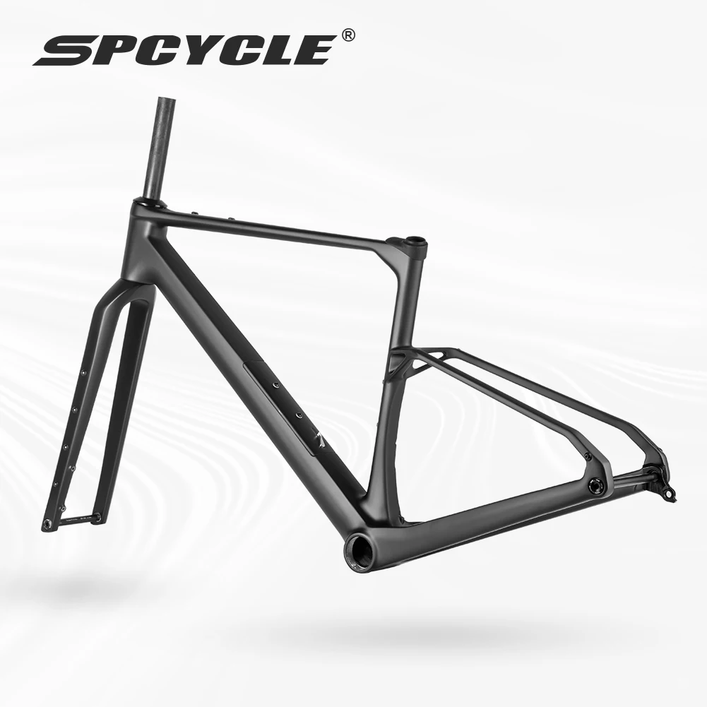 Spcycle G026 كابل داخلي كامل إطار دراجة من الكربون الحصى 2026 جديد أسفل أنبوب صندوق تخزين UDH شماعات الحصى دراجة إطارات #2