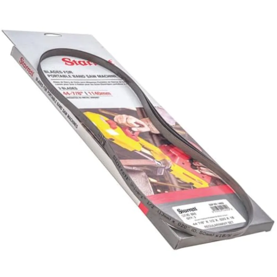 

Univerz Bi-Metal Portaband Saw Blade - Ideal for Metal Workshops Construction Jobs Hobbyists and DIY - 3 Ft. 8-7/8" 1/2" Width