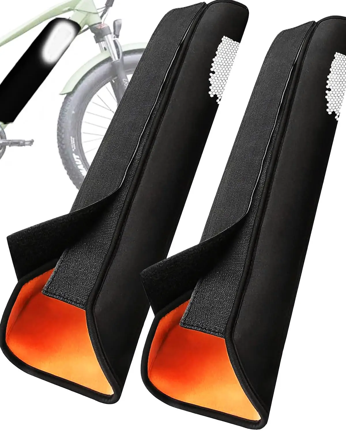 DOMEN E-Bike Batterie Schutzhülle Fahrrad Rahmen Batterie Anti Kälte Und Reflektierende Staubdichte Schutzhülle Fahrrad Zubehör – Detail 1