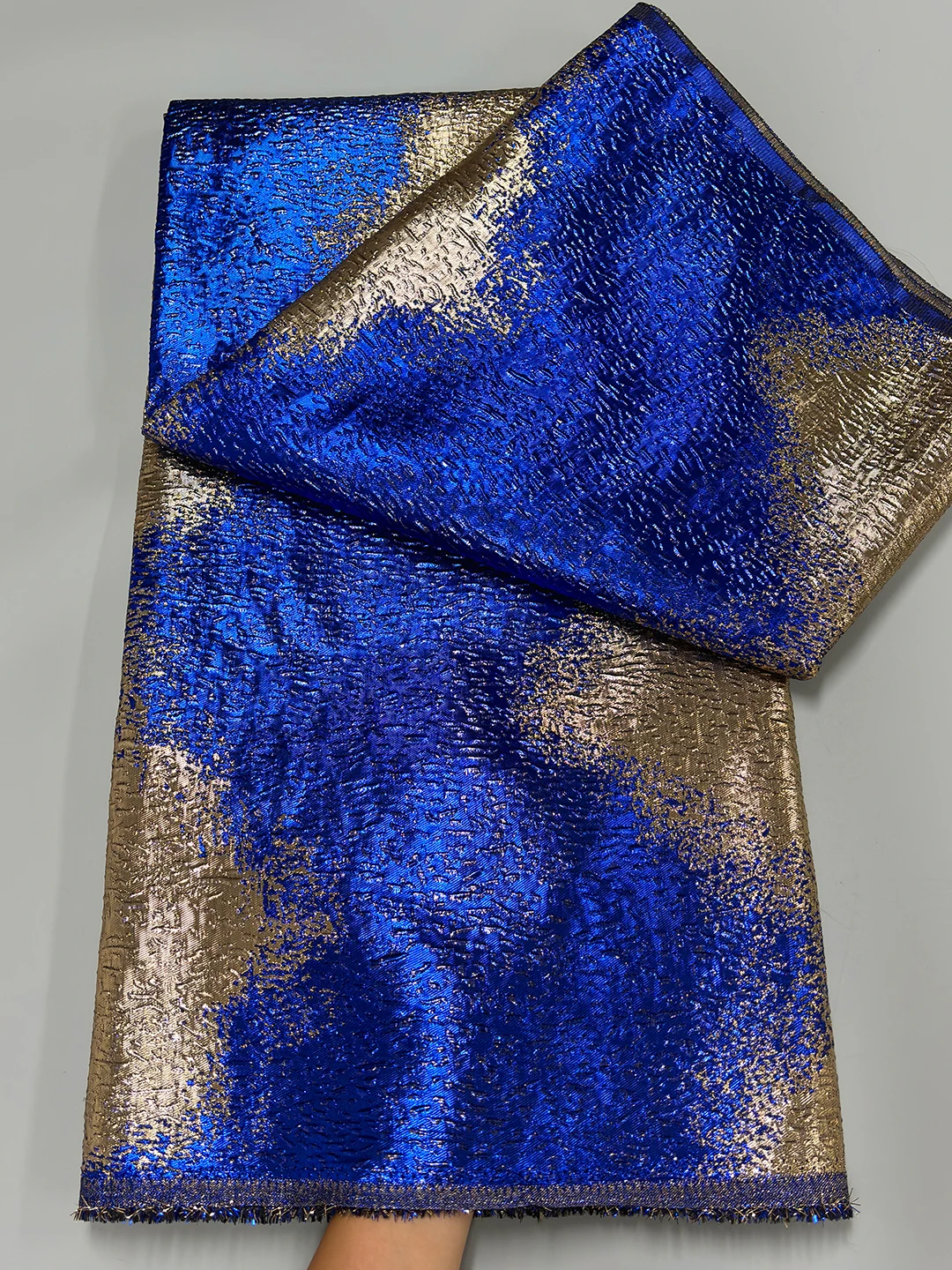 

Роскошная африканская парчовая кружевная ткань, французское дамасское кружево, 5 ярдов, 2025 г., новейшая нигерийская жаккардовая ткань для шитья женского праздничного платья