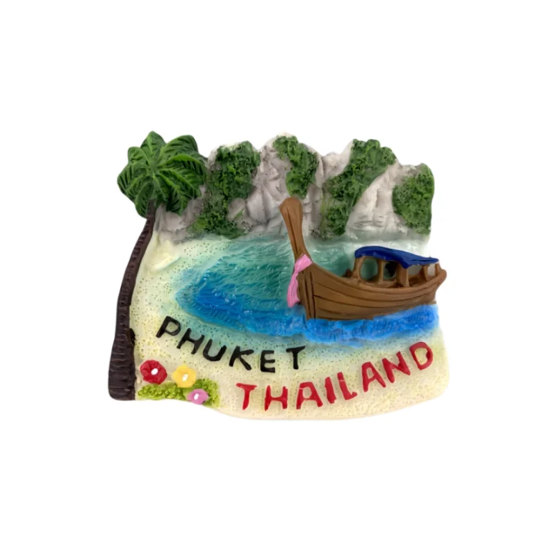 تايلاند، الجذب السياحي الشهير، جزيرة فوكيت، الهدايا التذكارية السياحية، الحرف اليدوية، الديكور، ملصقات الثلاجة المغناطيسية #5