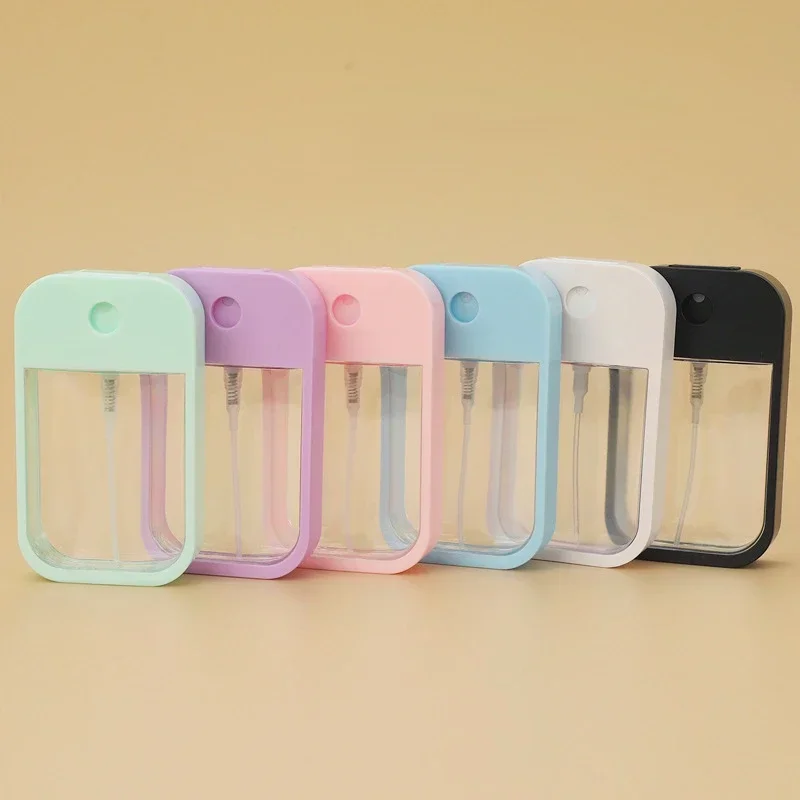 

New 45ml 6 Color Portable Refillable Hand Sanitizer Alcohol Bottles Mini Card Spray Bottle Travel Sub-bottling Cosmetics Press